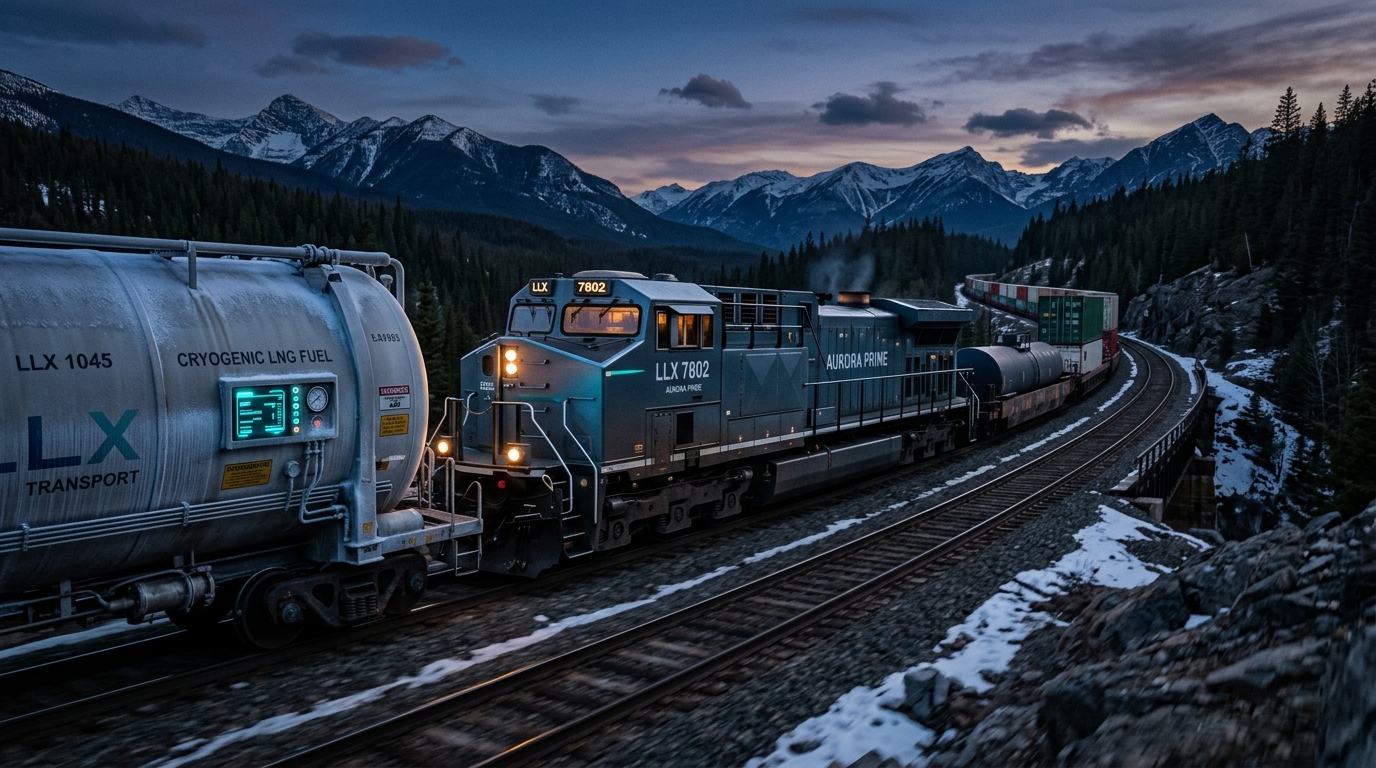 Class 1 Heavy Freight Locomotive Powered by NexGen Cryo-Electric Tender